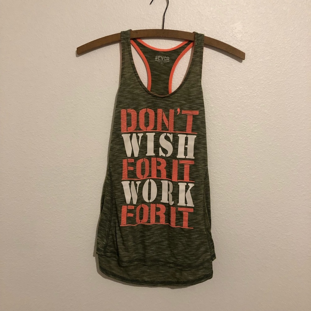 #EVCR workout tank size small
